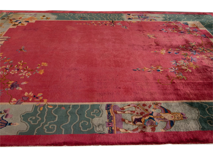 Antique Art Deco Chinese Rug 9 X 11