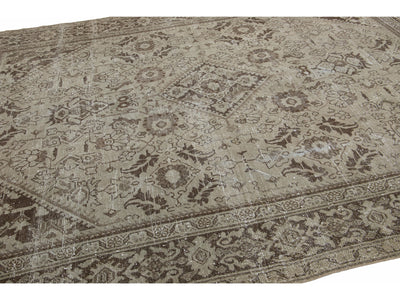 Antique Mahal Wool Rug 9 X 12