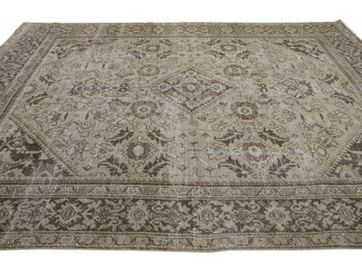 Antique Mahal Wool Rug 9 X 12