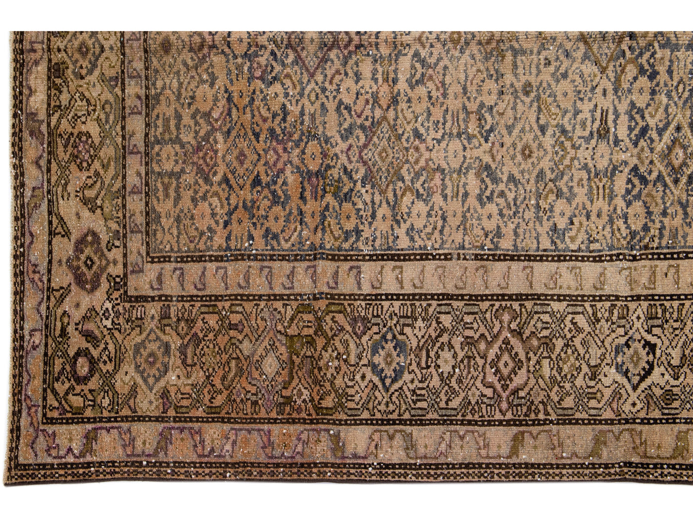 Antique Malayer Wool Rug 5 X 14