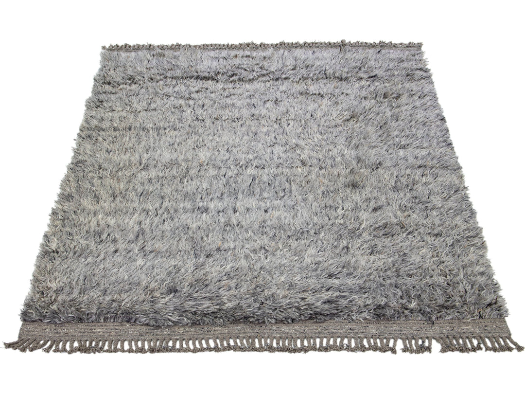 Modern Moroccan Wool Rug 8 X 10