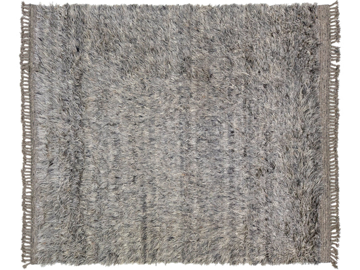 Modern Moroccan Wool Rug 8 X 10
