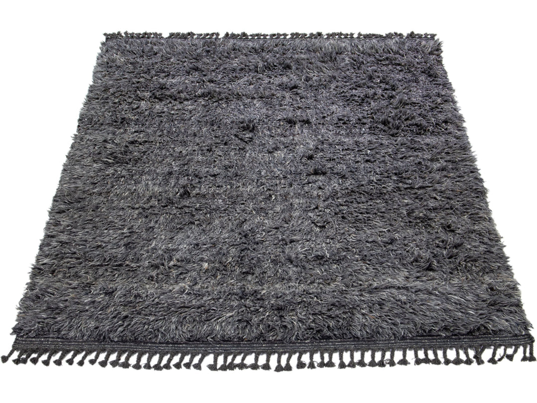 Modern Moroccan Wool Rug 8 X 10