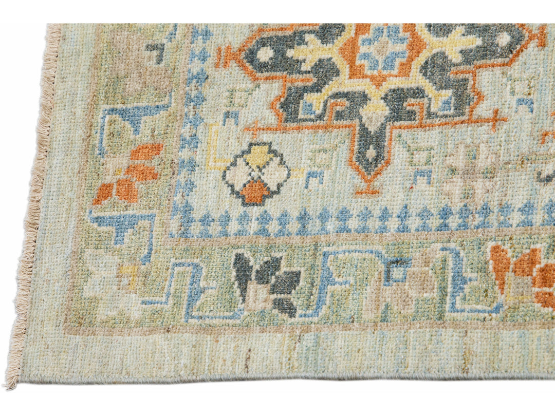 Modern Sultanabad Wool Runner 3 X 24