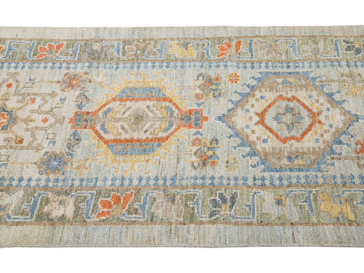 Modern Sultanabad Wool Runner 3 X 24