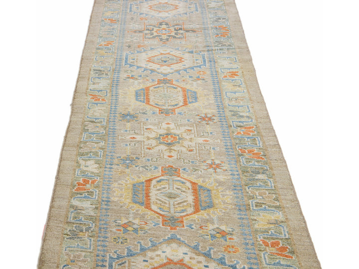 Modern Sultanabad Wool Runner 3 X 24