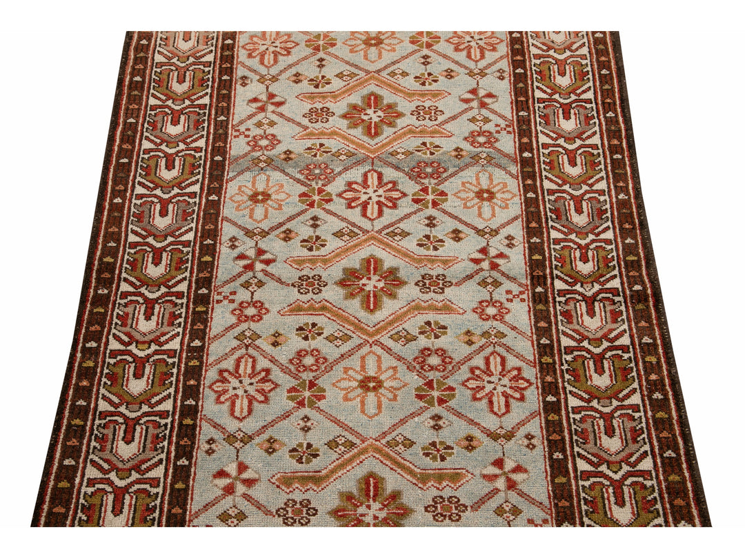 Antique Malayer Wool Runner 3 X 16