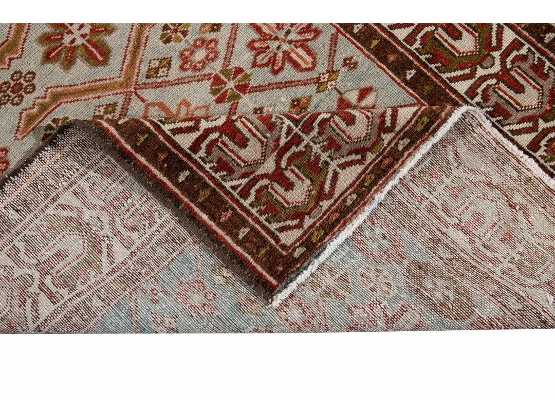 Antique Malayer Wool Runner 3 X 16