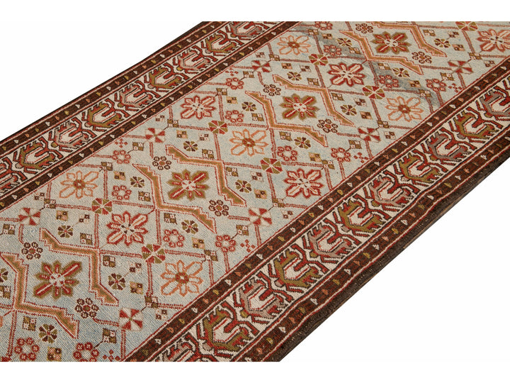 Antique Malayer Wool Runner 3 X 16