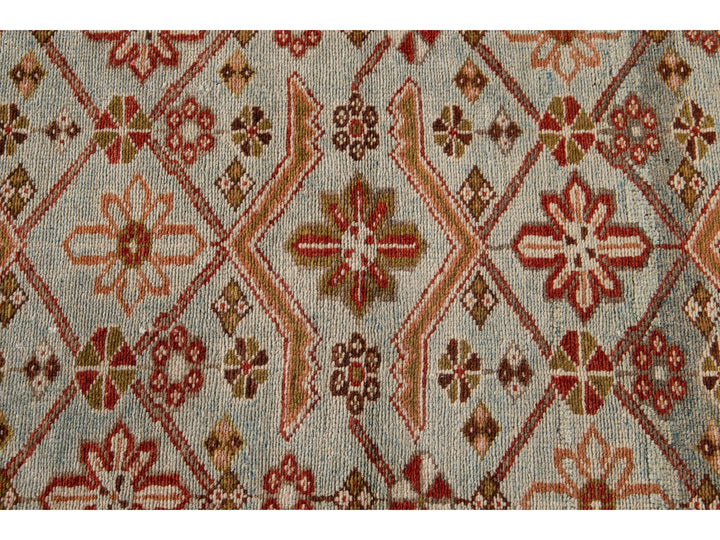 Antique Malayer Wool Runner 3 X 16