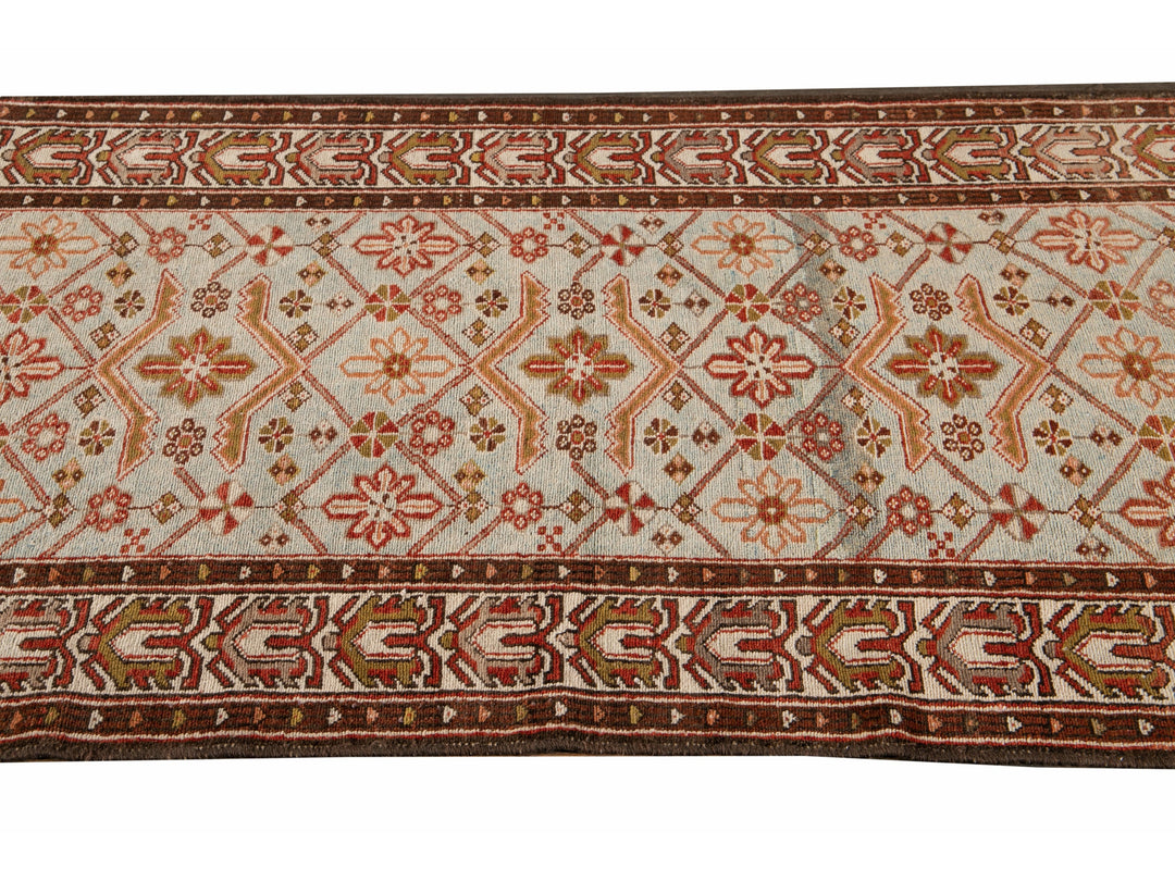 Antique Malayer Wool Runner 3 X 16