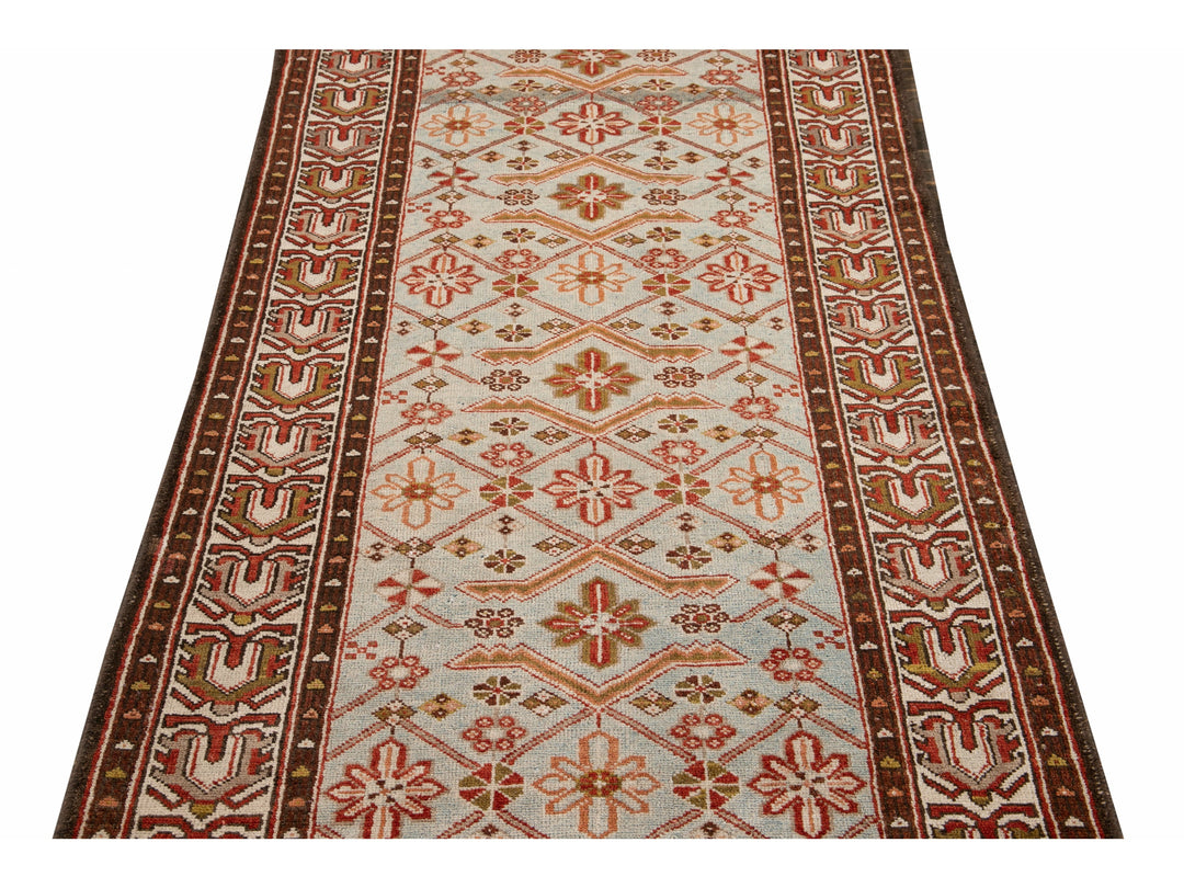 Antique Malayer Wool Runner 3 X 16