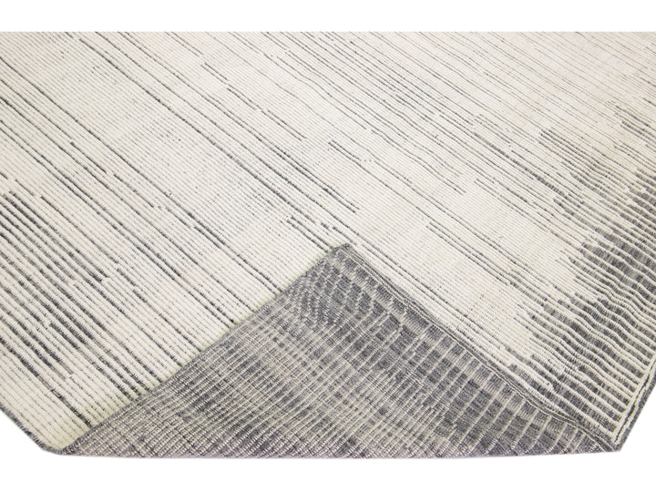 Modern Moroccan Wool Rug 12 X 15