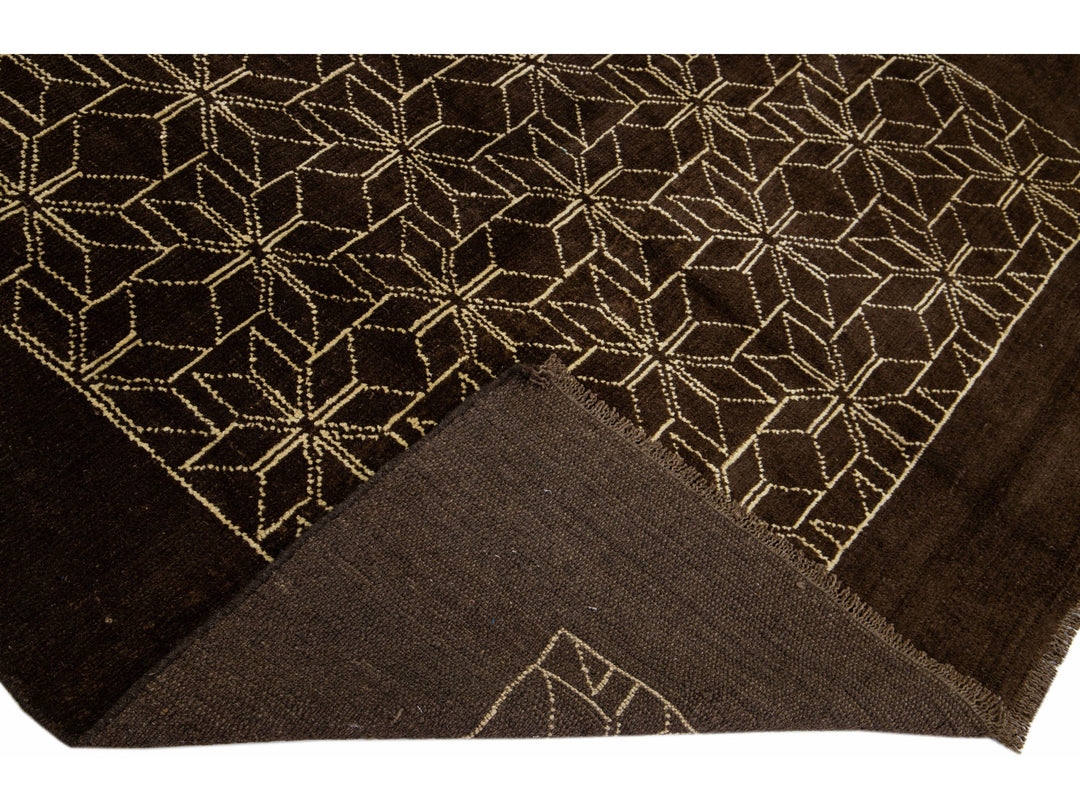 Modern Moroccan Wool Rug 7 X 9
