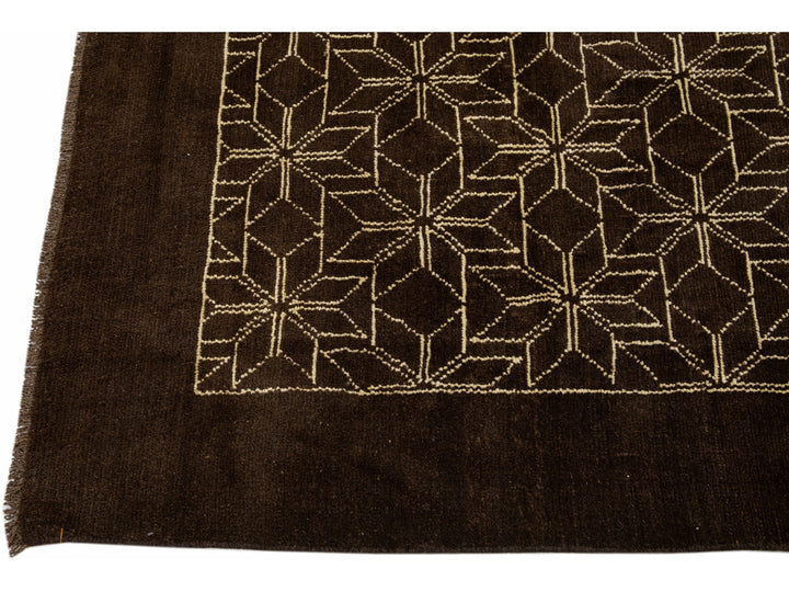 Modern Moroccan Wool Rug 7 X 9