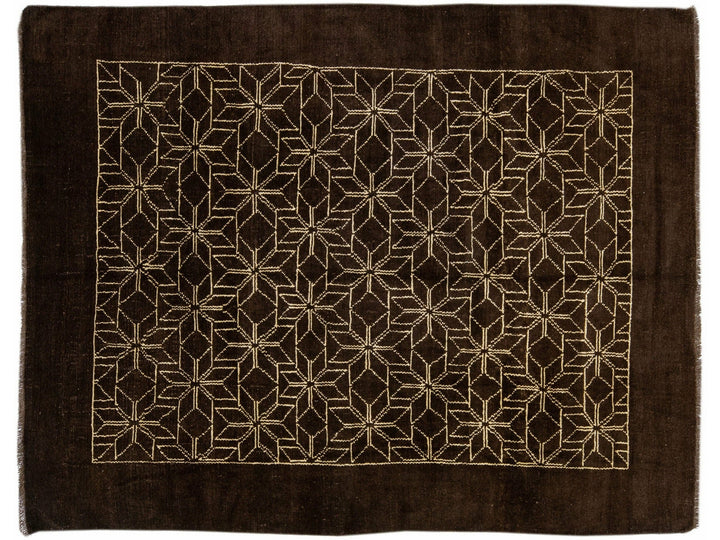 Modern Moroccan Wool Rug 7 X 9
