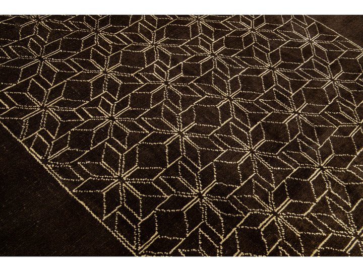 Modern Moroccan Wool Rug 7 X 9