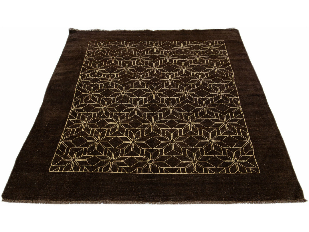 Modern Moroccan Wool Rug 7 X 9