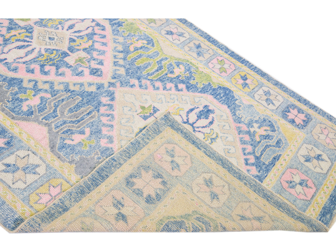 Modern Oushak Wool Runner 6 X 17