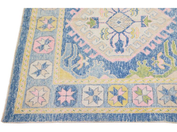 Modern Oushak Wool Runner 6 X 17