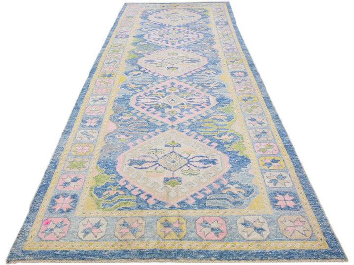 Modern Oushak Wool Runner 6 X 17