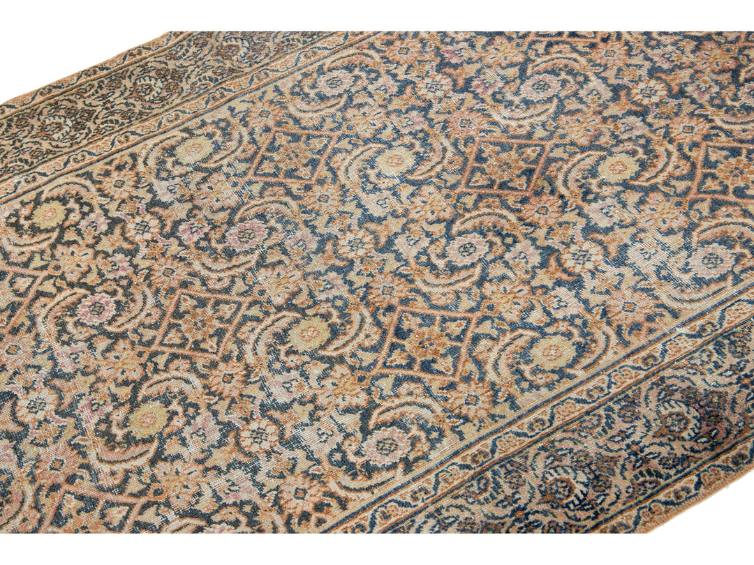 Antique Tabriz Wool Rug 4 X 6