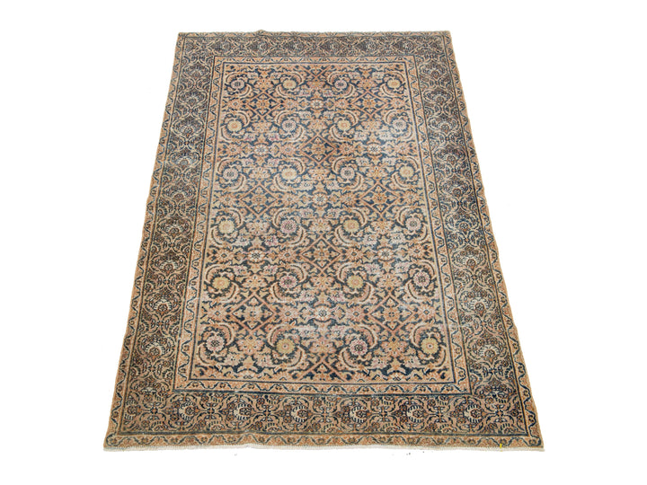 Antique Tabriz Wool Rug 4 X 6