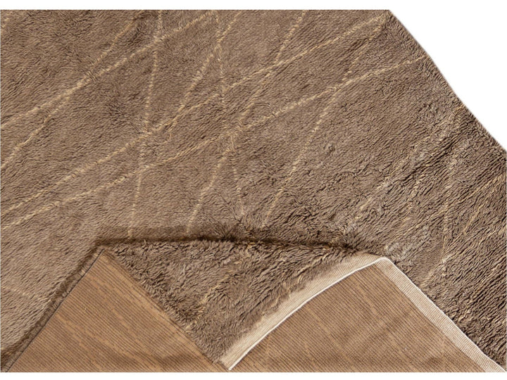 Modern Moroccan-Style Wool Rug 9 X 12