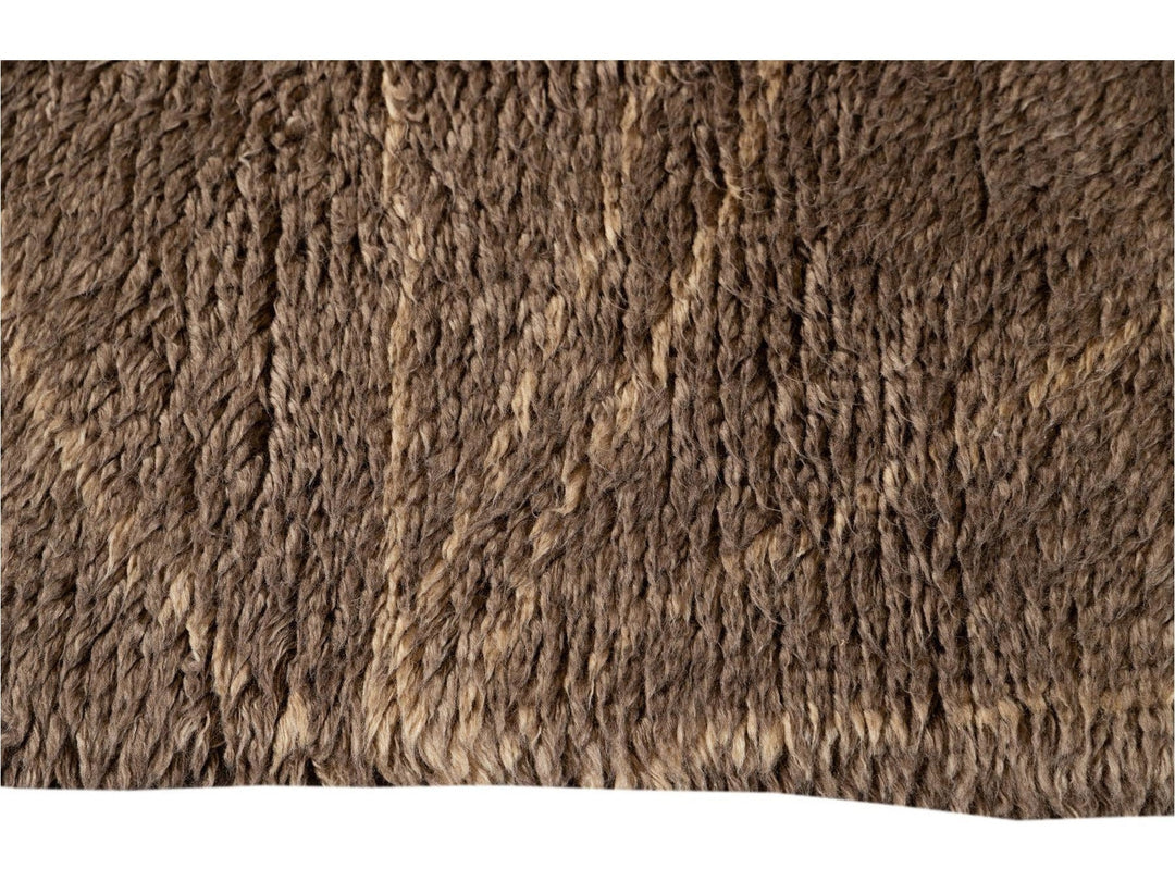 Modern Moroccan-Style Wool Rug 9 X 12