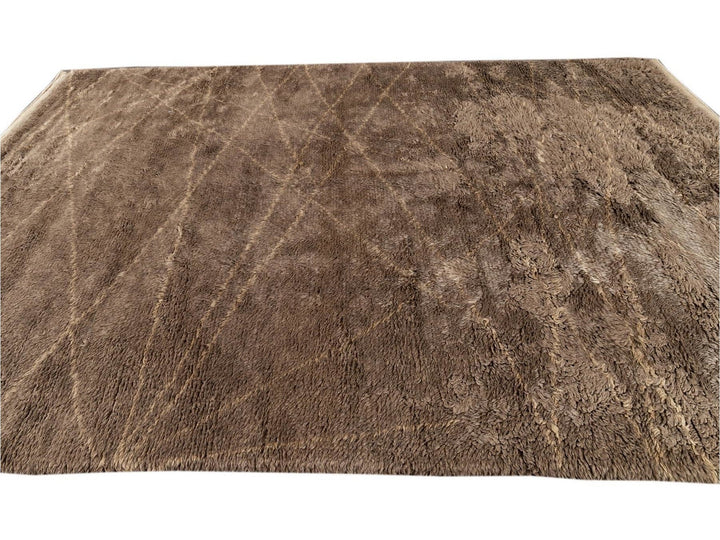Modern Moroccan-Style Wool Rug 9 X 12
