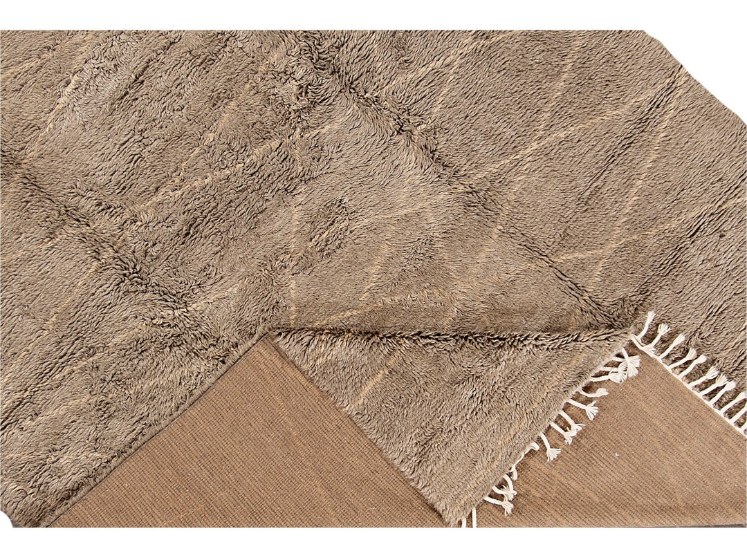 Modern Moroccan-Style Wool Rug 9 X 12