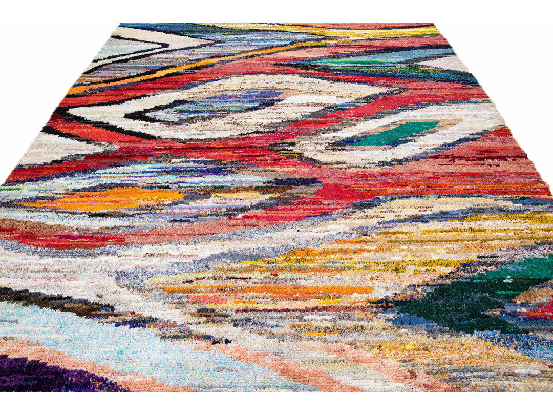 Modern Turkish Wool Rug 9 X 12
