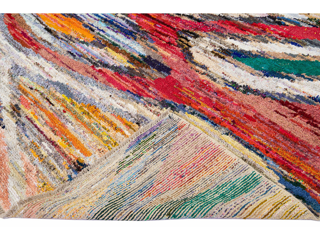 Modern Turkish Wool Rug 9 X 12
