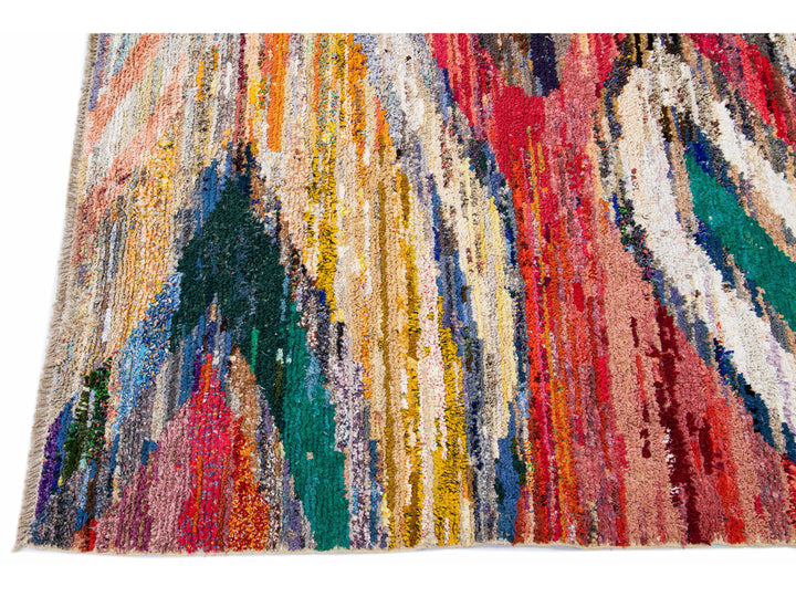 Modern Turkish Wool Rug 9 X 12