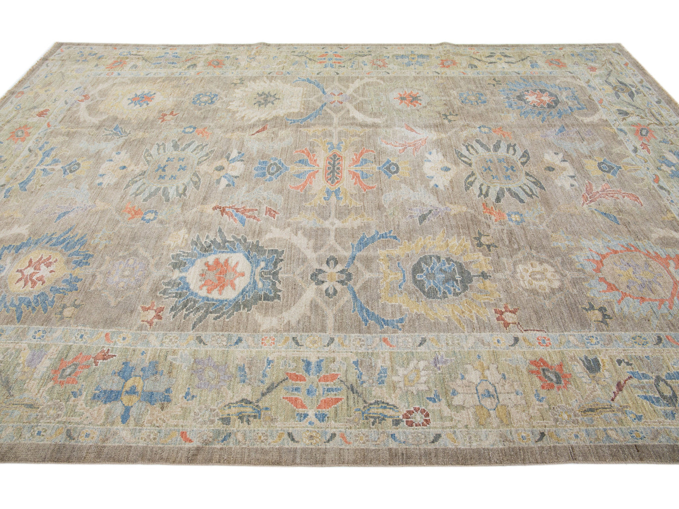 Modern Sultanabad Wool Rug 9 X 12