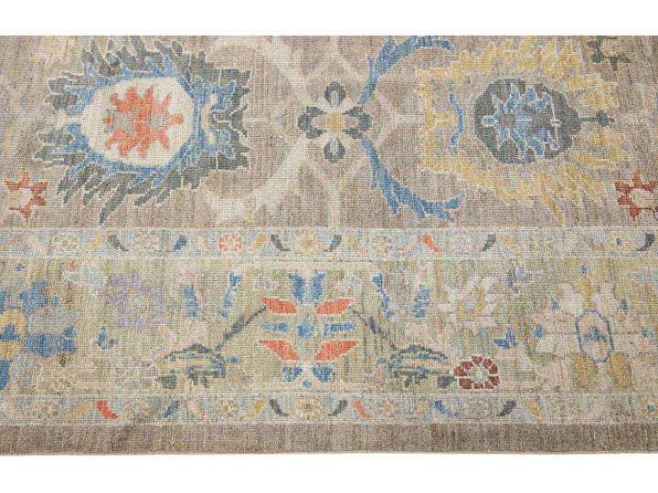 Modern Sultanabad Wool Rug 9 X 12