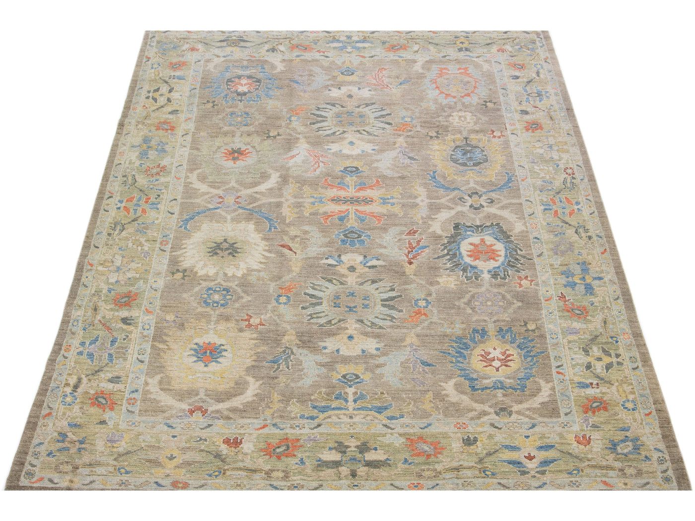 Modern Sultanabad Wool Rug 9 X 12