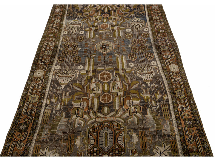 Antique Bidjar Wool Runner 4 X 10