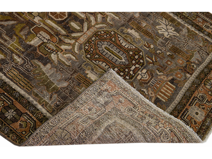 Antique Bidjar Wool Runner 4 X 10