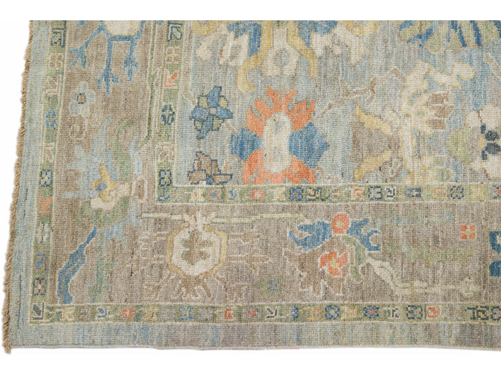 Modern Sultanabad Wool Runner 6 X 18