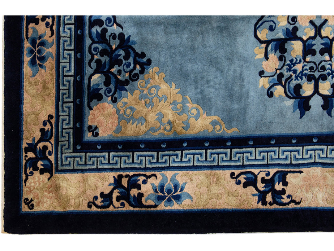 Antique Chinese Peking Wool Rug 7 X 7