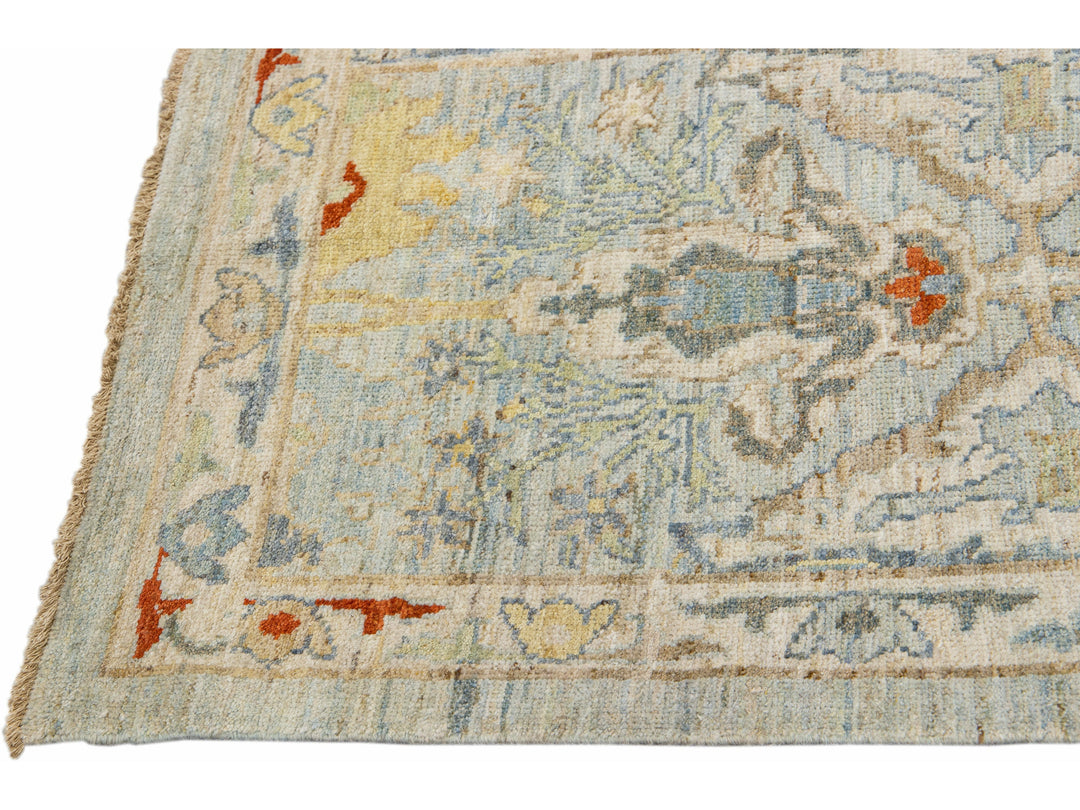 Modern Sultanabad Wool Runner 3 X 20