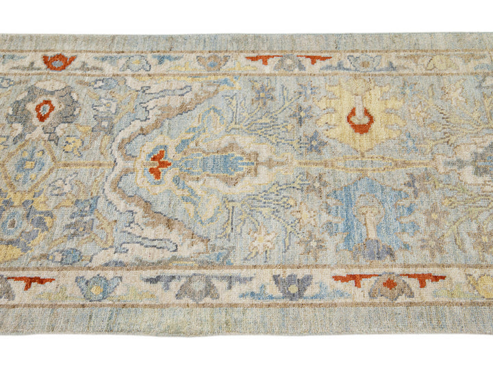 Modern Sultanabad Wool Runner 3 X 20