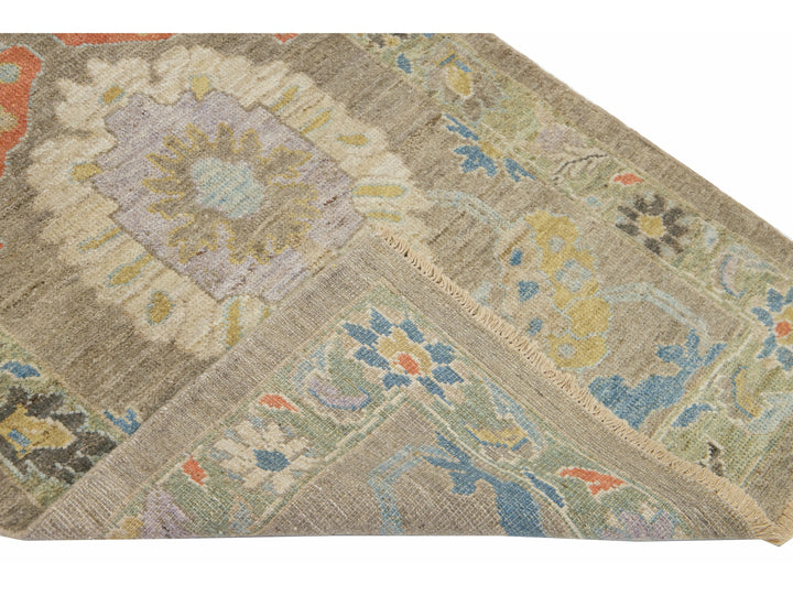 Modern Sultanabad Wool Runner 3 X 22