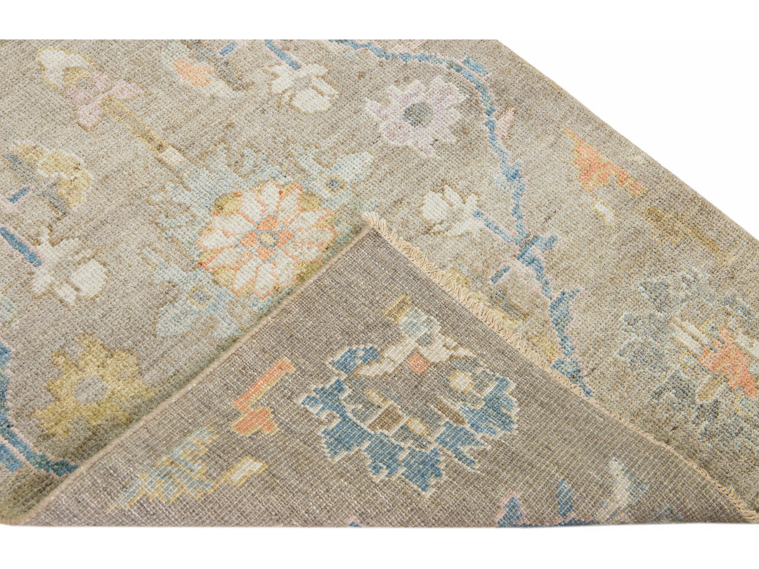 Modern Sultanabad Wool Runner 3 X 14