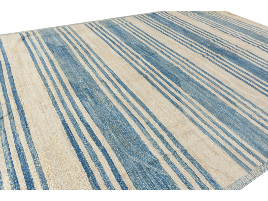 Modern Kilim Wool Rug 9 X 12