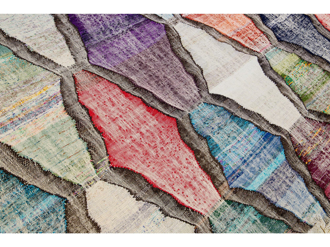 Modern Kilim Wool Rug 9 X 12