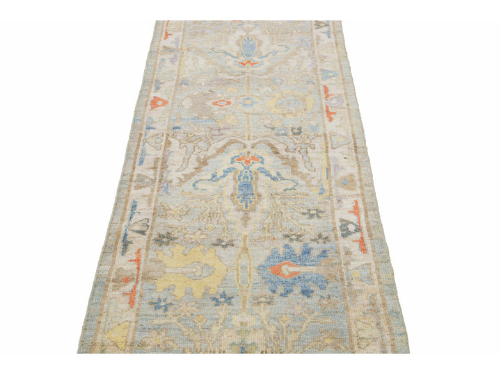 Modern Sultanabad Wool Runner 3 X 20