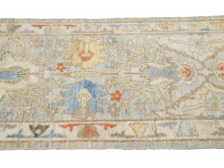 Modern Sultanabad Wool Runner 3 X 20