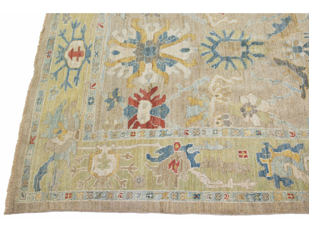 Modern Sultanabad Wool Runner 6 X 18